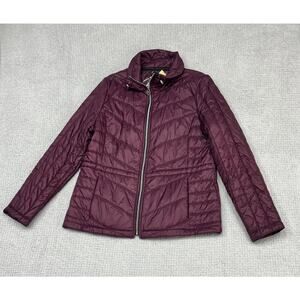Guess Women's Purple Quilted Jacket Size L #62624